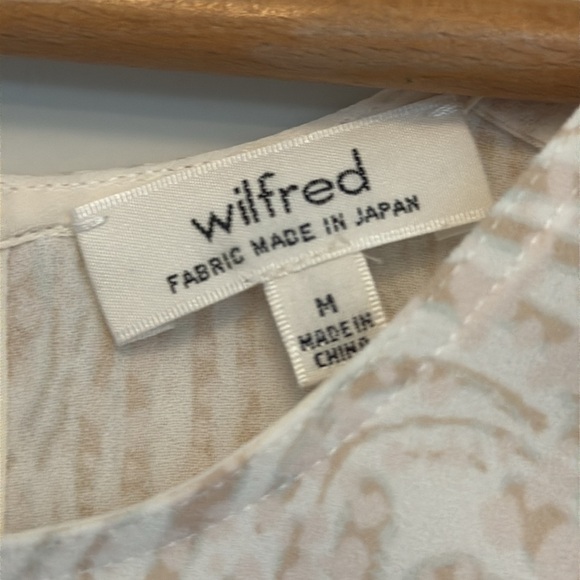 Wilfred Textured Cream Tank Top Camisole Medium - Picture 3 of 6